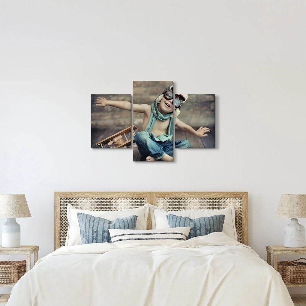 Tablou - Tânăr aviator (90x60 cm)