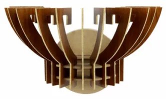 Aplica de Perete 209-TK, Soclu E27, Max 45 - 60W, Culoare Nuc