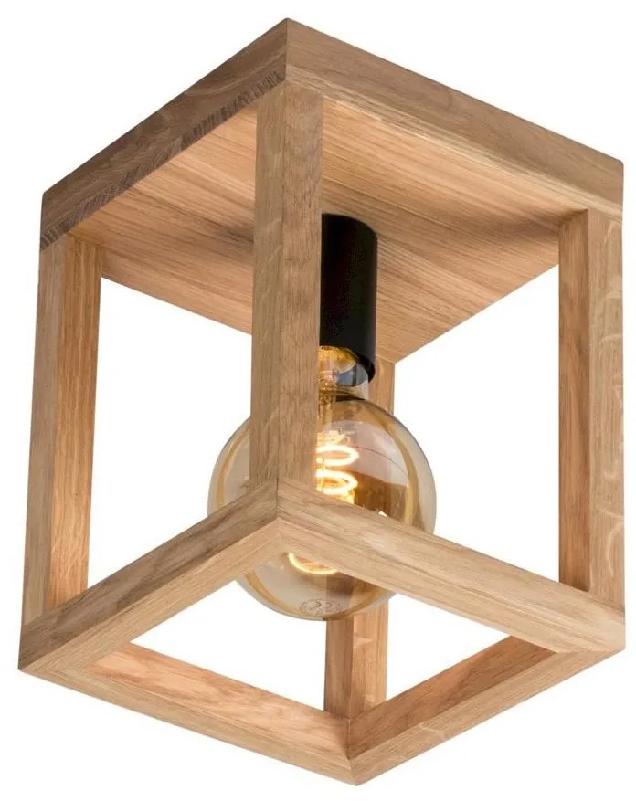 Spot-Light 9154174 - Plafonieră KAGO 1xE27/60W/230V, stejar mat