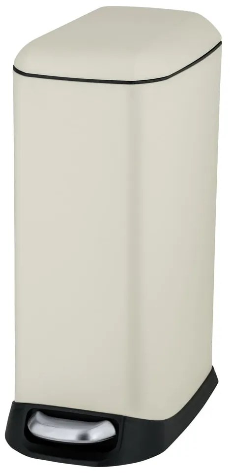 Coș de gunoi crem cu pedală din oțel 12 l Design – Wenko