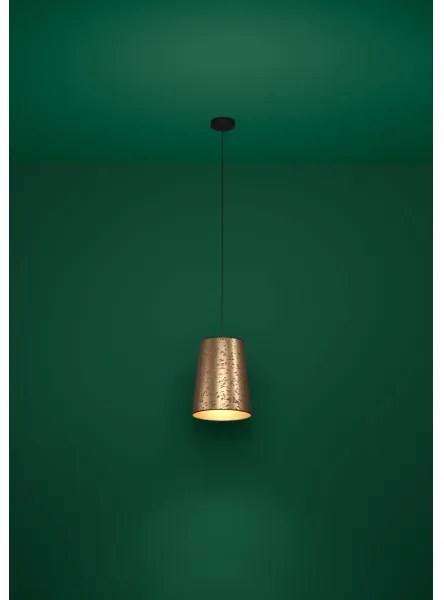 Lustră pe cablu Eglo 390292 CASTUERA 1xE27/25W/230V auriu/roz