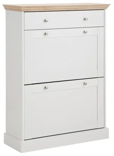 Pantofar cu model de stejar Støraa Bruce, alb