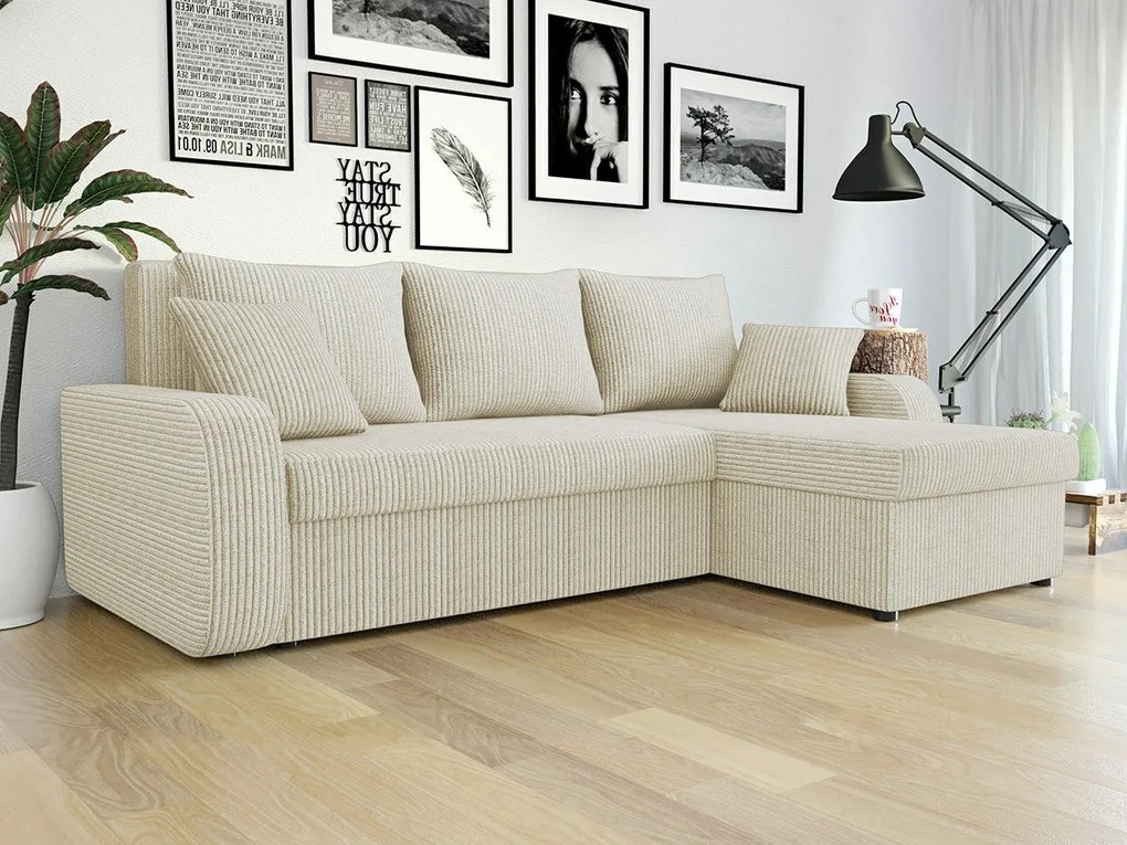 Colțar Comfivo 203Cutie de pat, 238x147x80cm, 117 kg, Picioare: Plastic