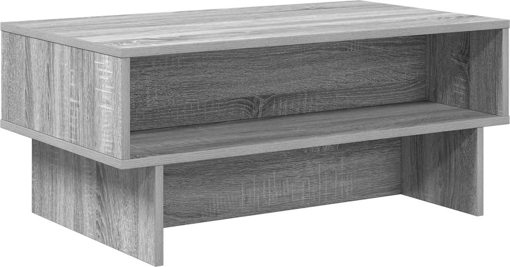 vidaXL Masă de cafea Gri Sonoma 80 x 46 x 35 cm Lemn compozit