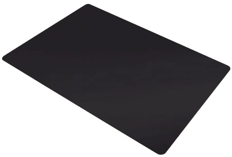 Covoras de plastic negru sub scaun 100 x 140 cm