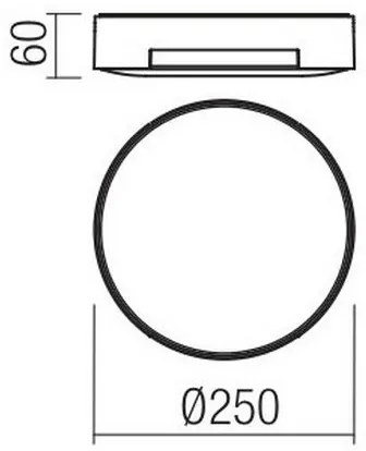 Plafonieră LED Redo SKOR 90005, 16W, 230V, IP54
