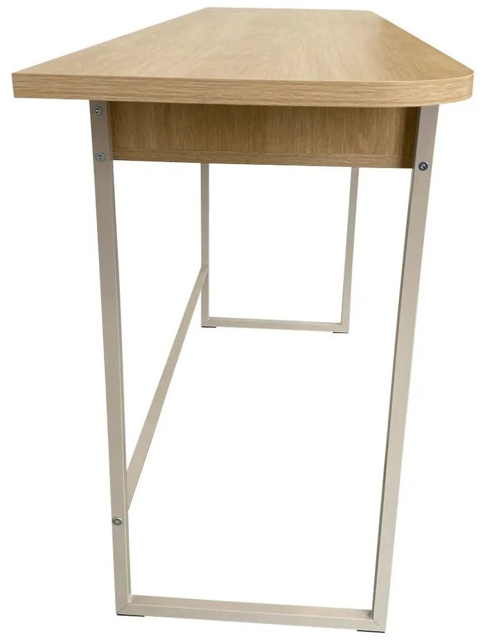 Masă consolă în culoare naturală cu aspect de lemn de stejar 40x140 cm Darlington – Actona