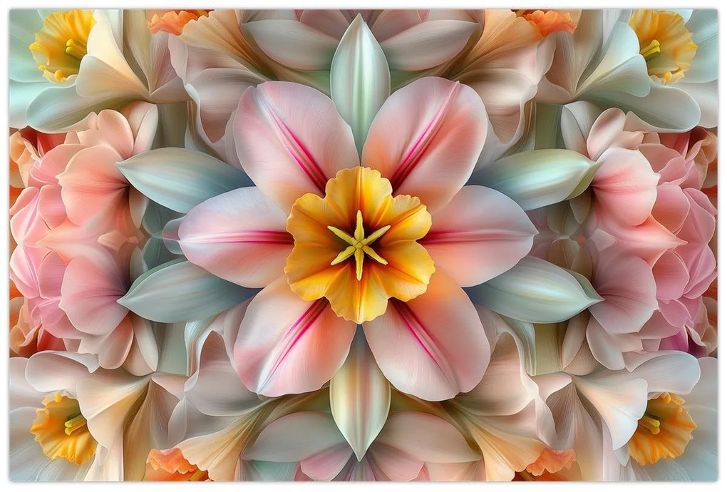 Tablou - Floare caleidoscopică (90x60 cm)