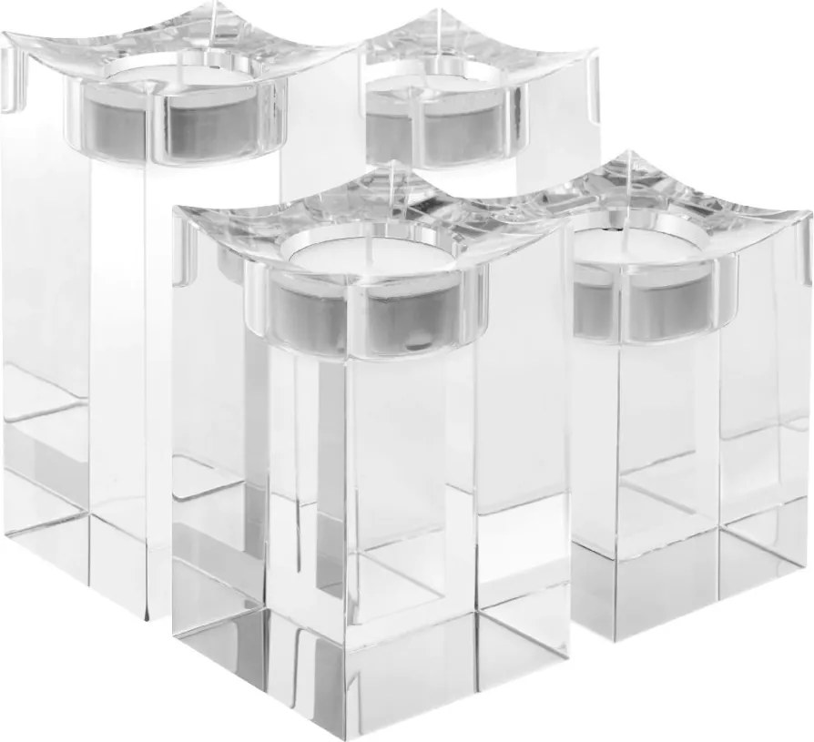 Set de 4 suporturi pentru lumanari Giancarlo L