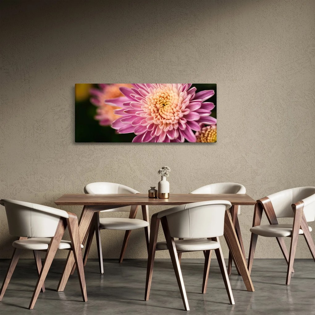 Tablou detailat cu flori (120x50 cm)