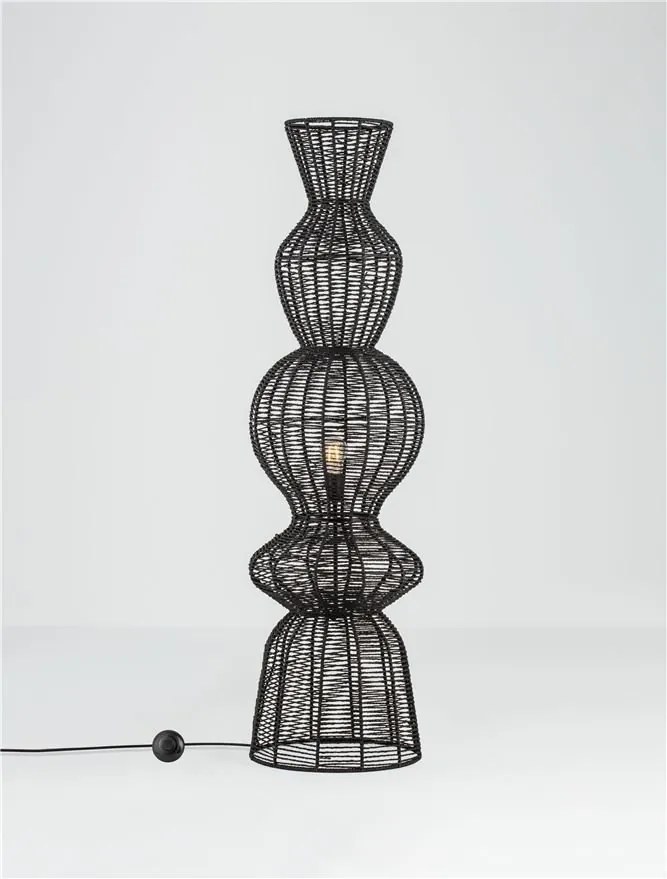 Lampa de podea design natural BREENA negru