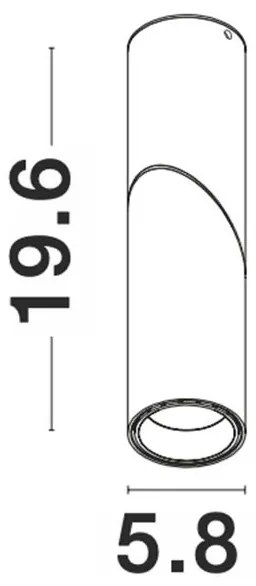 Spot aplicat ajustabil design modern BOSTON alb