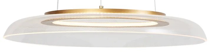 Lampă suspendată de design aurie și transparentă, cu reglare în 3 trepte - Scacrylic