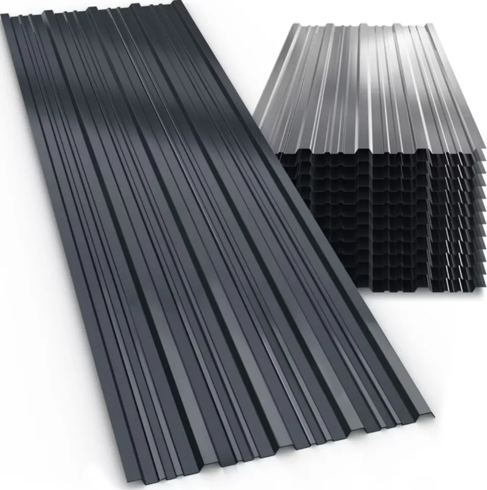 Tablă trapezoidală ARON, set 12 bucăți, 129×46 cm, antracit Jurhan