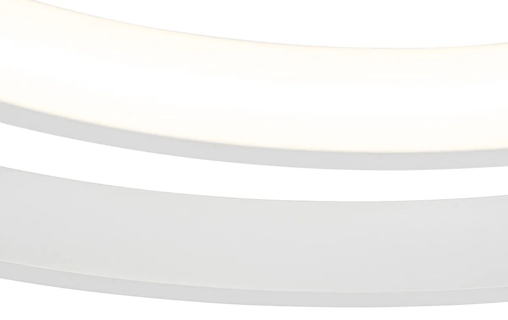 Ventilator de tavan alb 46,5 cm incl. LED cu telecomandă - Kees