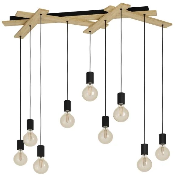 Lustră pe cablu MONMOUNT 9xE27/40W/230V Eglo 43641