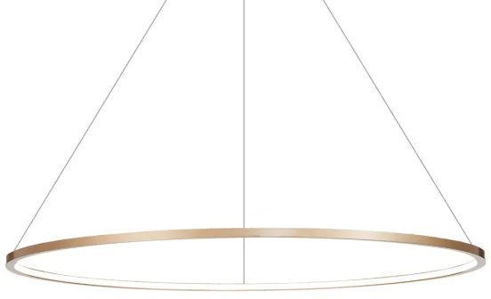 Lustr LED SATURNO 57W 230V, pr. 100 cm, IP44, auriu