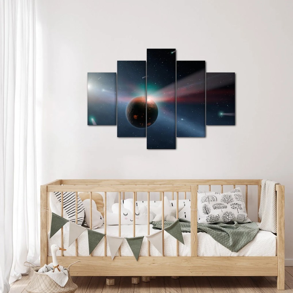 Tablou cu planetă mică (150x105 cm)
