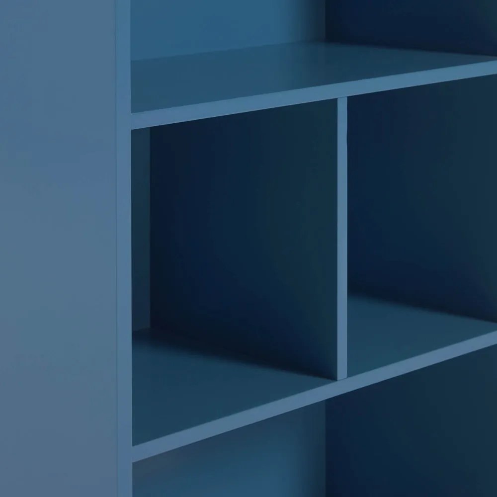 Bibliotecă pentru copii Kave Home Celeste, 50 x 105 cm, albastru