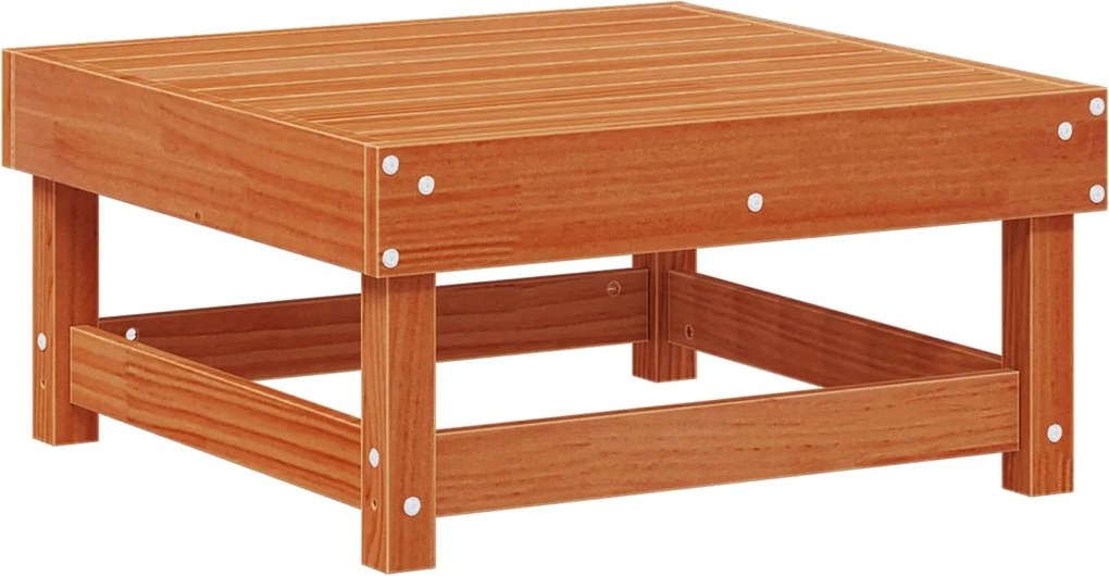 vidaXL Suport pentru picioare de grădină Lemn masiv de pin Maro Ceară