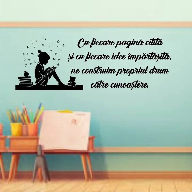 Sticker perete Fiecare pagina citita