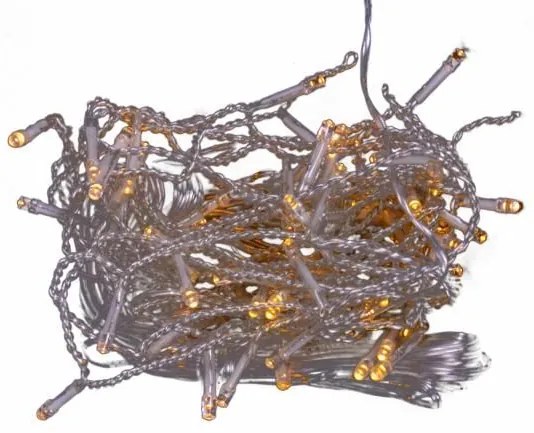 Lumină de ploaie de Crăciun 5 m, 144 LED-uri, alb cald, cu t