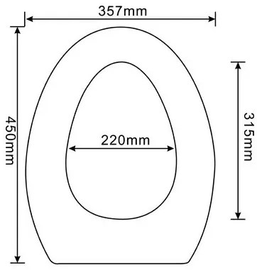 Scaun de toaletă cu închidere moale Coral
