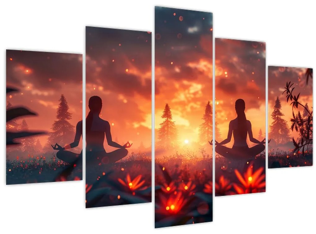 Tablou - Yoga în natură (150x105 cm)