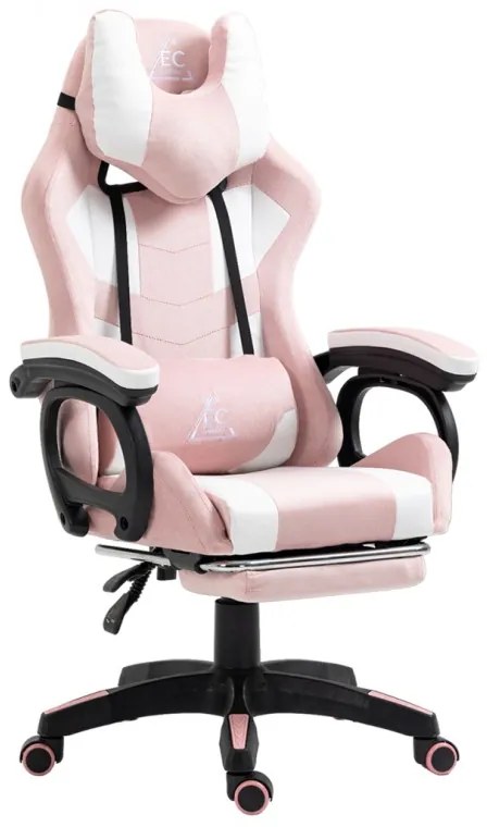 JAKS Scaun de gaming roz Student