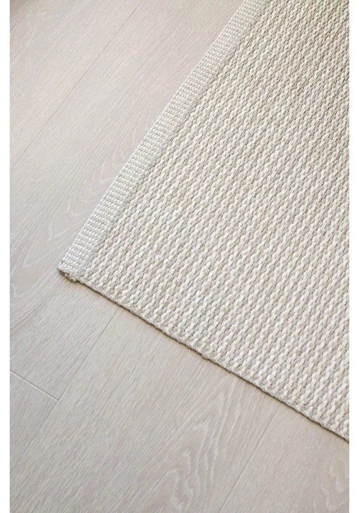 Covor pentru exterior și interior crem 85x160 cm Mono Linen Vanilla – Pappelina