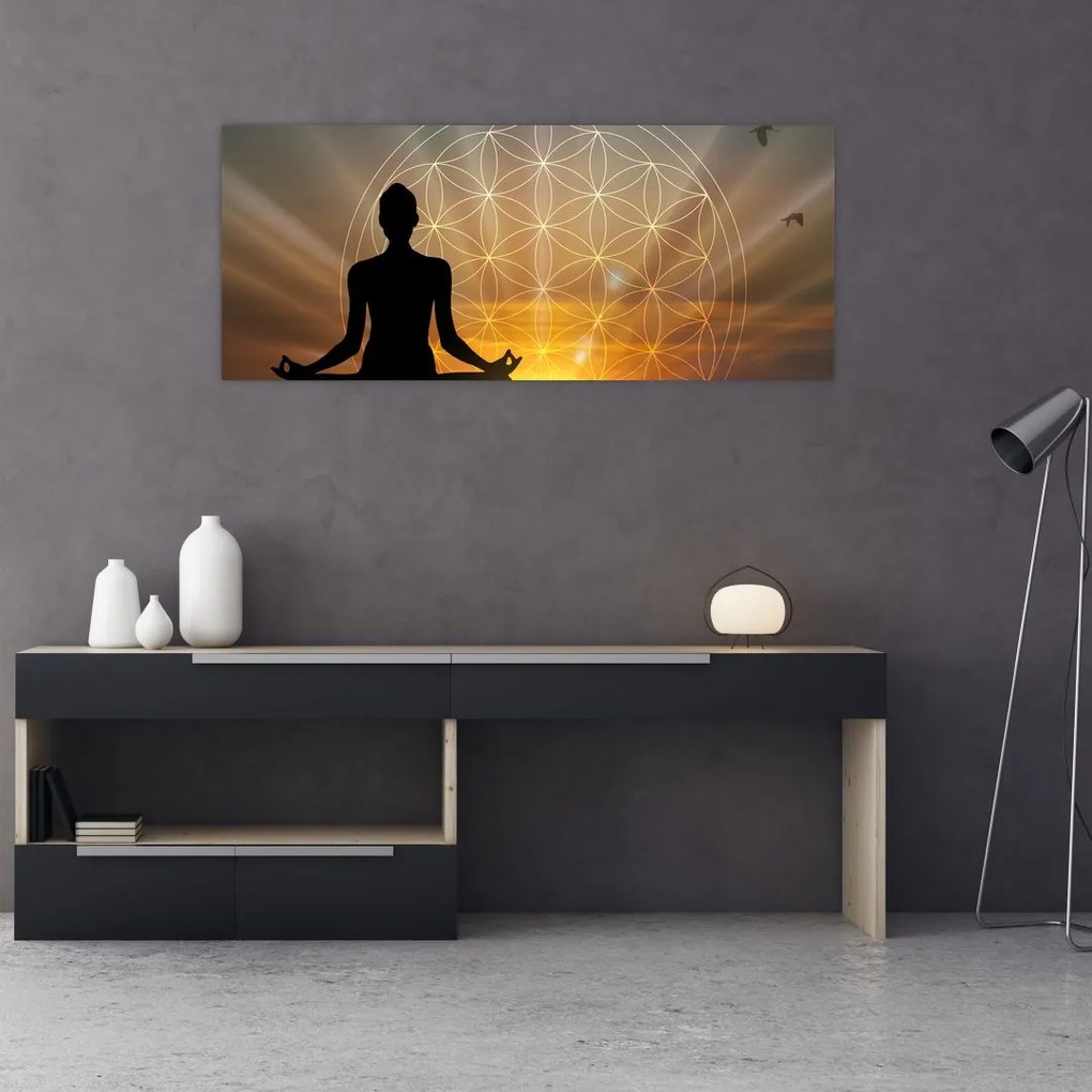 Tablou cu meditație (120x50 cm)