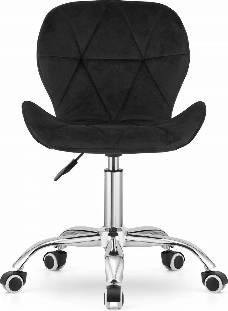 OFERTA Scaun de birou negru AVOLA VELVET II. Calitate