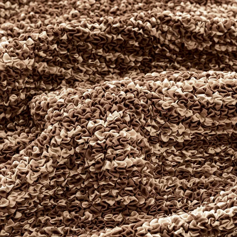 Huse bielastice UNIVERSO NOU dungi maro fotoliu cu manere de lemn (l. 40 - 70 cm)