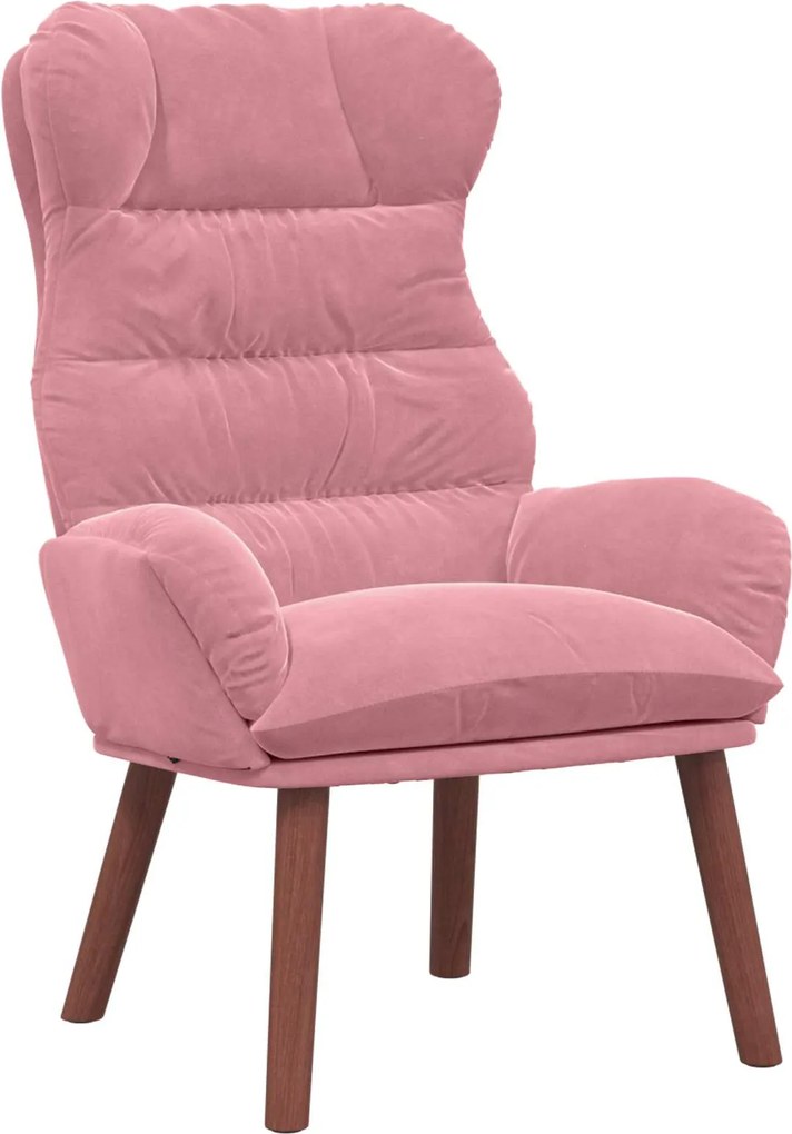 vidaXL fotoliu Roz 69 x 74 x 93 cm Catifea