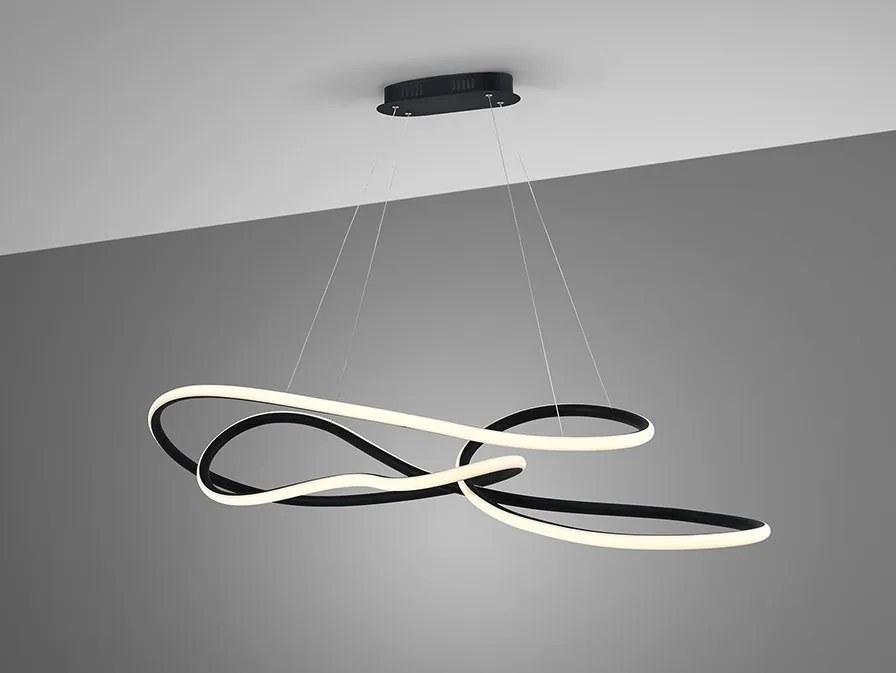 Lustra LED XXL suspendata cu telecomanda Evania