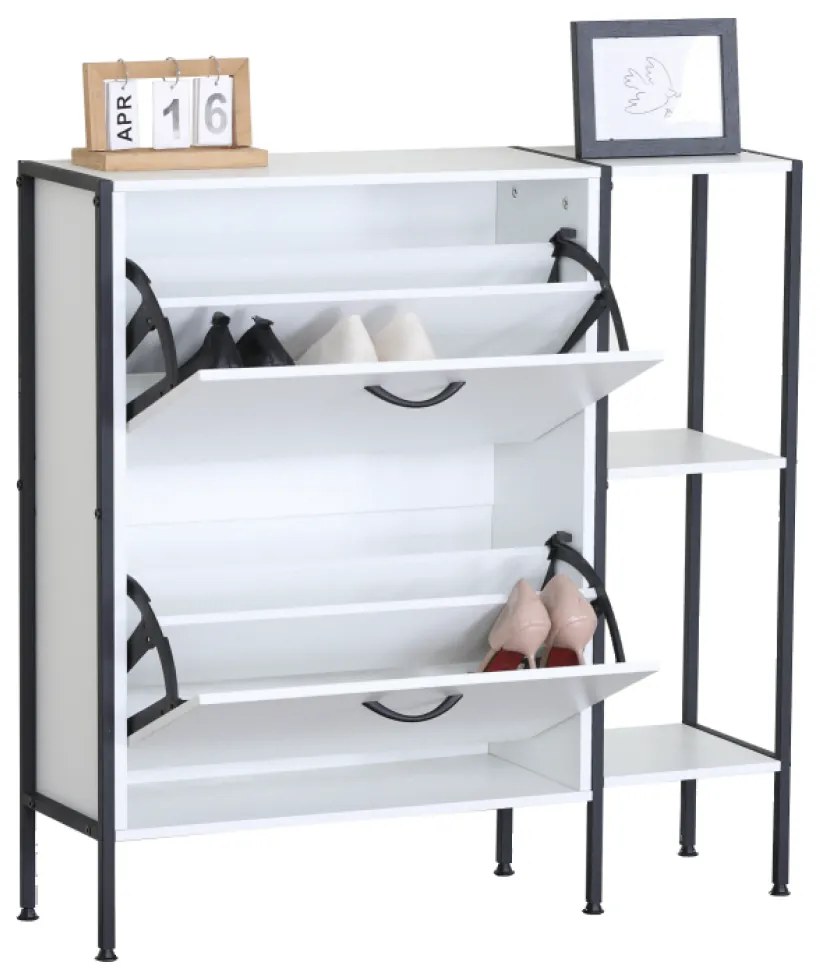 Botník SOVIO, 2 etaje, alb