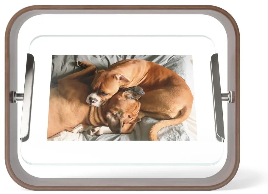 Ramă foto maro închis din lemn 19x24 cm Bellwood – Umbra