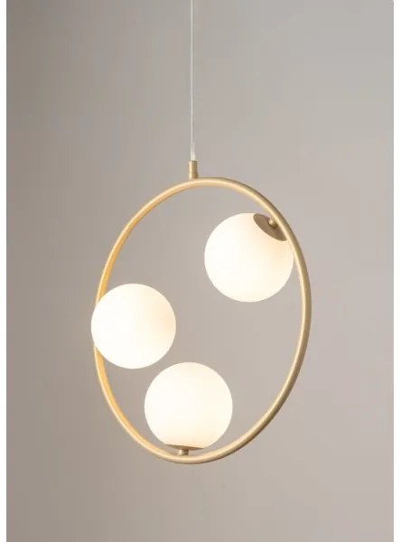 Lustră pe cablu AQUA 3xG9/12W/230V auriu