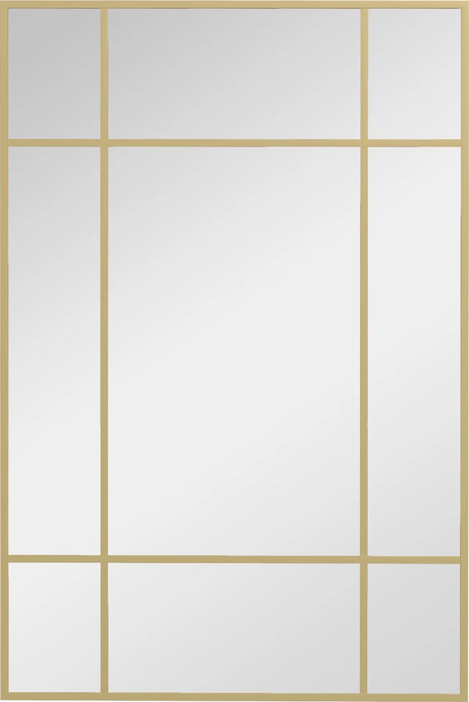 Homcom Oglinda Perete – Dreptunghiulara cu Cadru Metalic Stil Fereastra | Aosom Romania