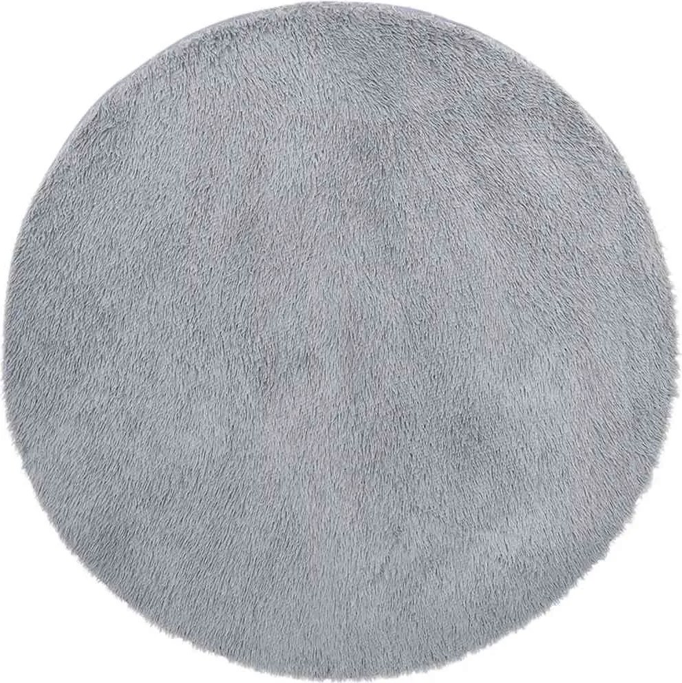 vidaXL Covor shaggy cu pom înalt, NAVARRA, gri deschis, 120x120 cm