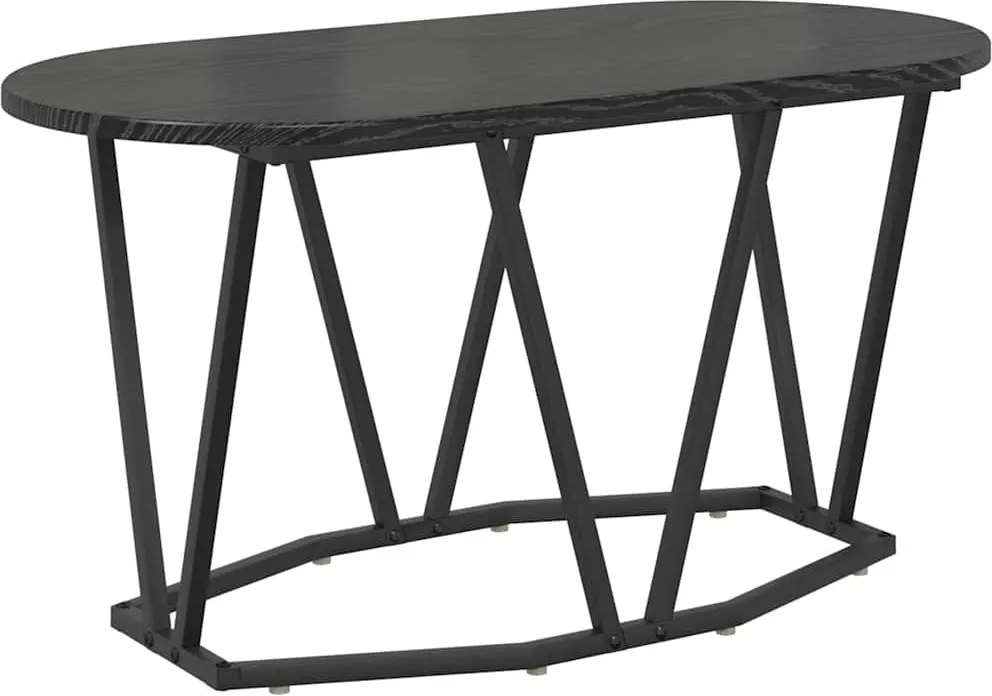 vidaXL Masă de cafea Stejar Negru 80 x 40 x 40.5 cm