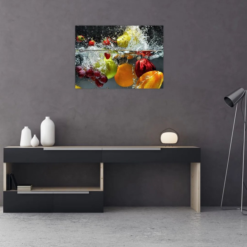 Tablou pe sticlă - Fructe (70x50 cm)