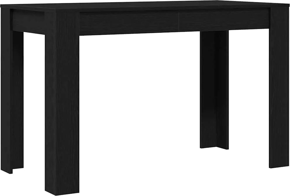 vidaXL Masa de sufragerie din stejar negru 120x60x76 cm lemn prelucrat