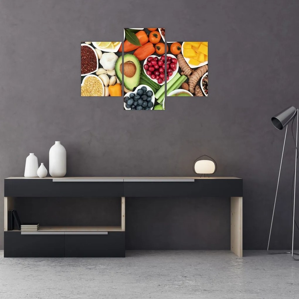 Tablou - Alimente sănătoase (90x60 cm)