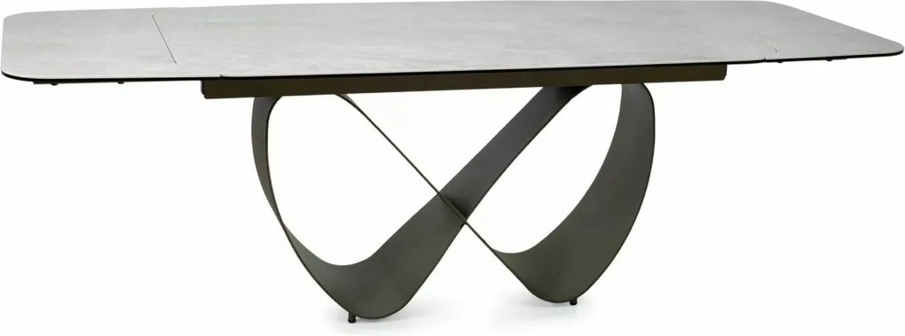 Masa extensibilă Infinity Ceramic bej mat/cupru L160-240xl95 cm