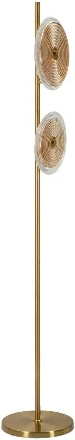 Lampadar auriu cu abajur din sticlă (înălțime 170 cm) Venice – Mauro Ferretti