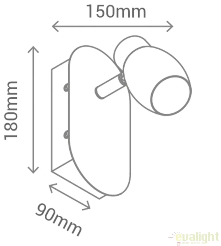 Aplica de perete LED pentru baie IP44 CLART 5W 541400 SU