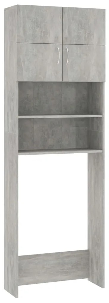 Dulap masina de spalat, gri beton, 64x25,5x190 cm, PAL Gri beton