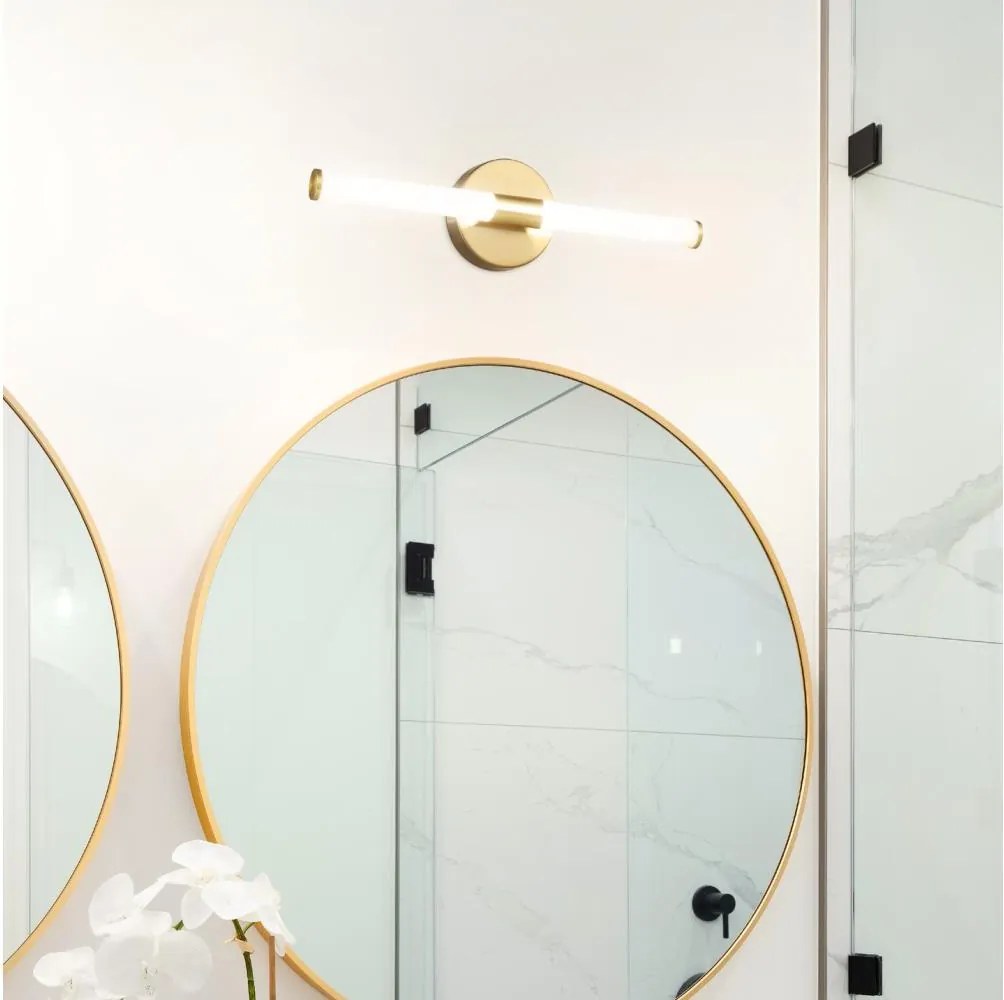 Eglo 901854 - Aplică LED pentru oglindă de baie RAMOLA LED/7,5W/230V 45cm IP44 auriu