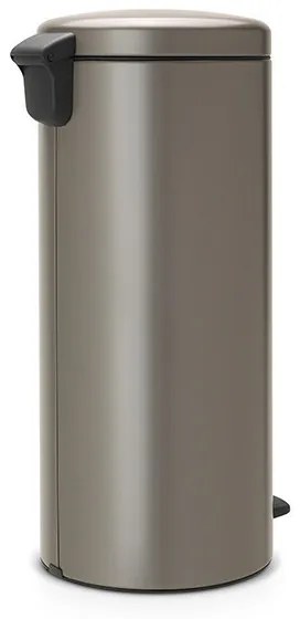 Cos cu pedala Brabantia NewIcon 649057, 30 L, Inchidere usoara, Baza antiderapanta, Gri